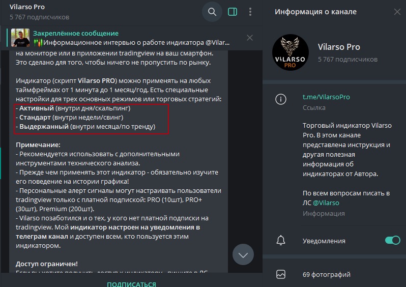 владимир виларсо телеграм