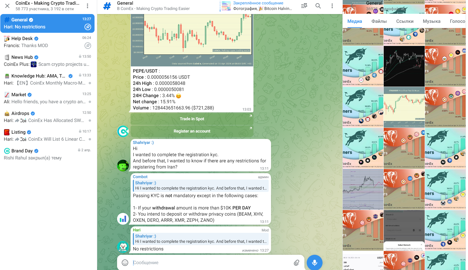 коинэкс биржа отзывы