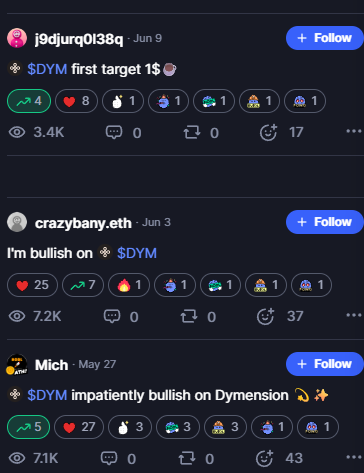 dymension токен скам